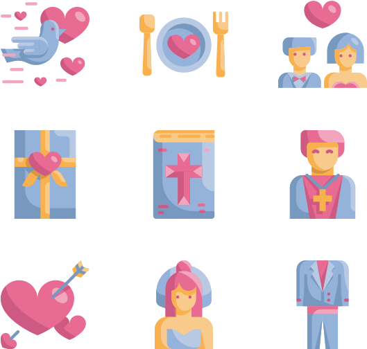 Wedding (600x564), Png Download