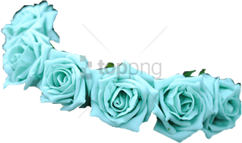 Free Png Download Blue Flower Crown Transparent Png - Blue Flower Crown Png (851x516), Png Download