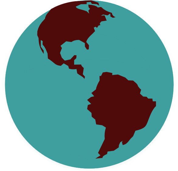 Globe Clip Art - America De Norte Central Y Sur (600x567), Png Download