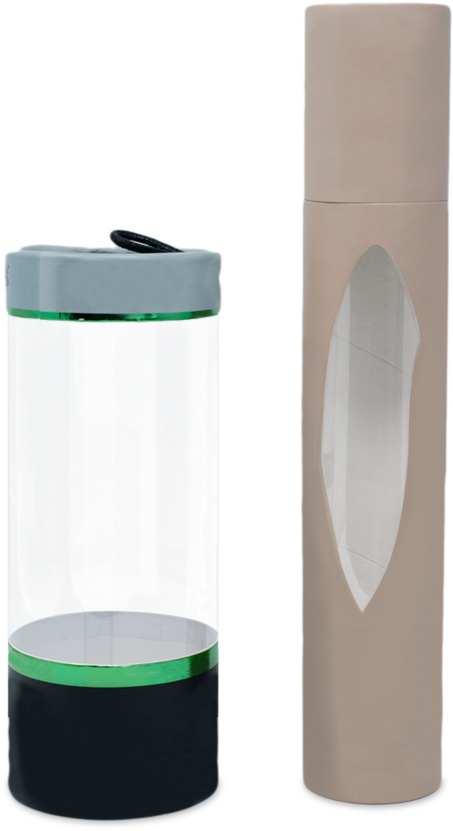 Custom Window Box Packaging - Water Bottle (1000x1000), Png Download
