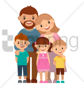 Free Png Children Vector Png Png Image With Transparent - Imagens De Familia Com Tres Filhos (850x445), Png Download