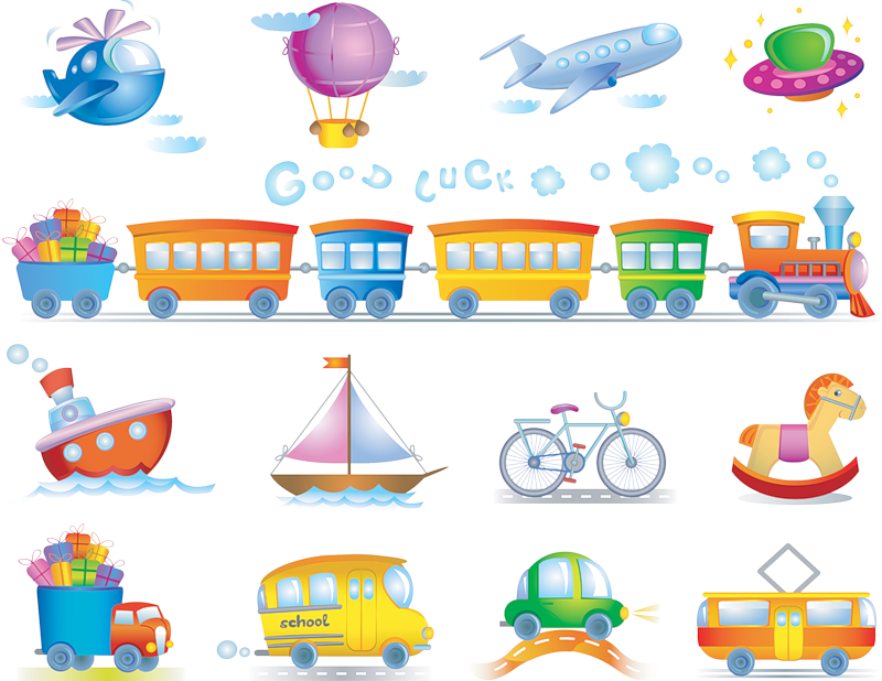 Transportation Crafts Kids, Vector Icons, Plane Vector, - All Types Of Transport (800x618), Png Download