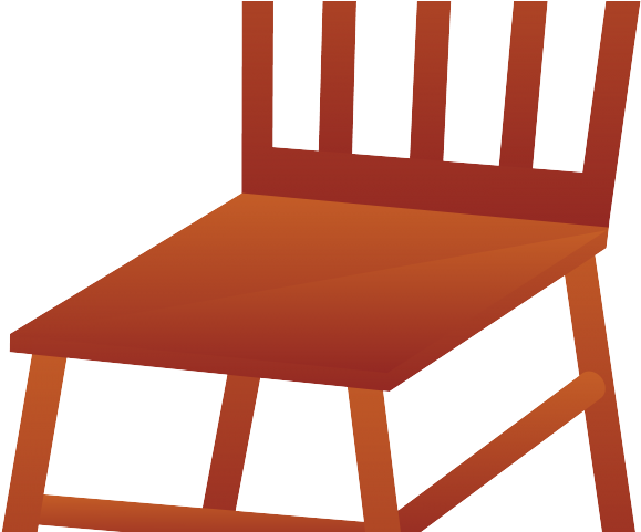 Chair Clipart Wood Chair - Brown Chair Clip Art (640x480), Png Download