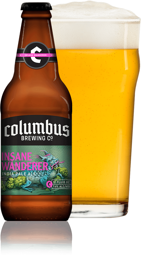 Cbc Insane Wanderer Vol 2 Bottle And Glass - Bottle (1050x1119), Png Download