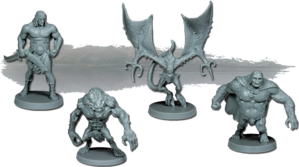 Conan 1 Conan 2 Conan 6 - Figurine (1172x600), Png Download