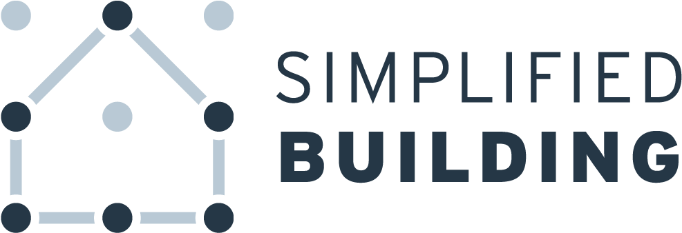 Simplified Building Logo - Circle (1050x357), Png Download