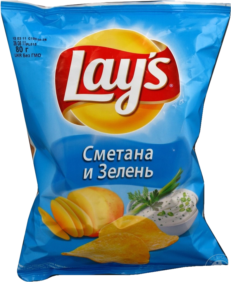Lays Gaymak Otly Cipsy 80gr (1280x1268), Png Download