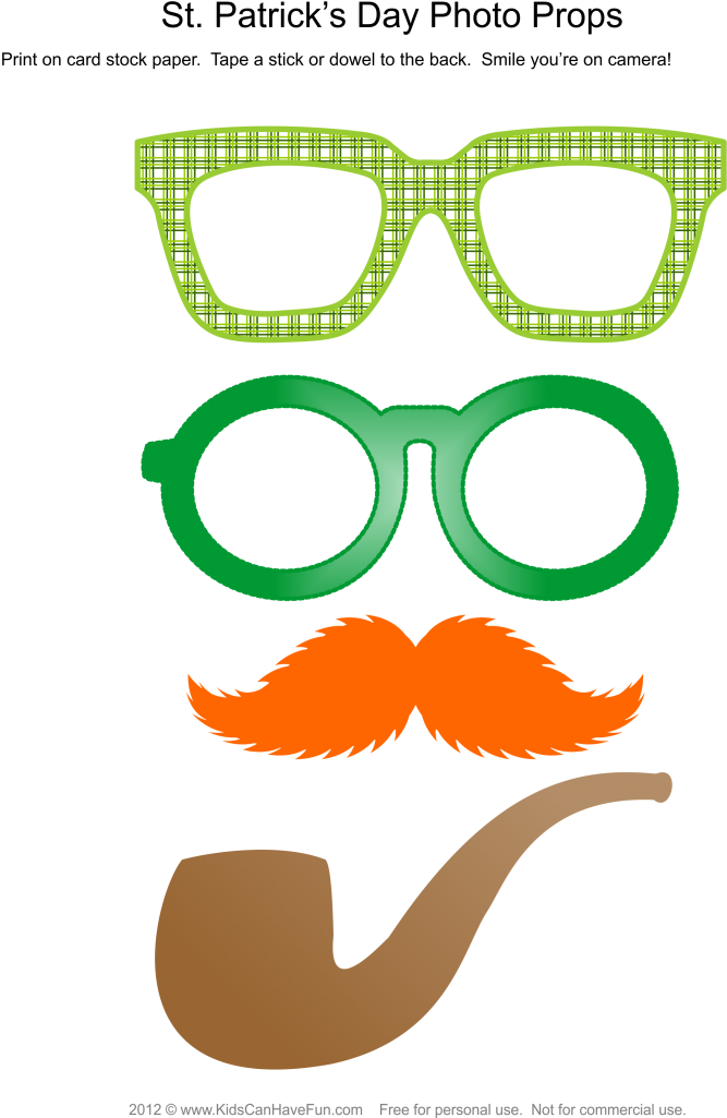 Patricks Day Glasses - Symmetry (716x1024), Png Download