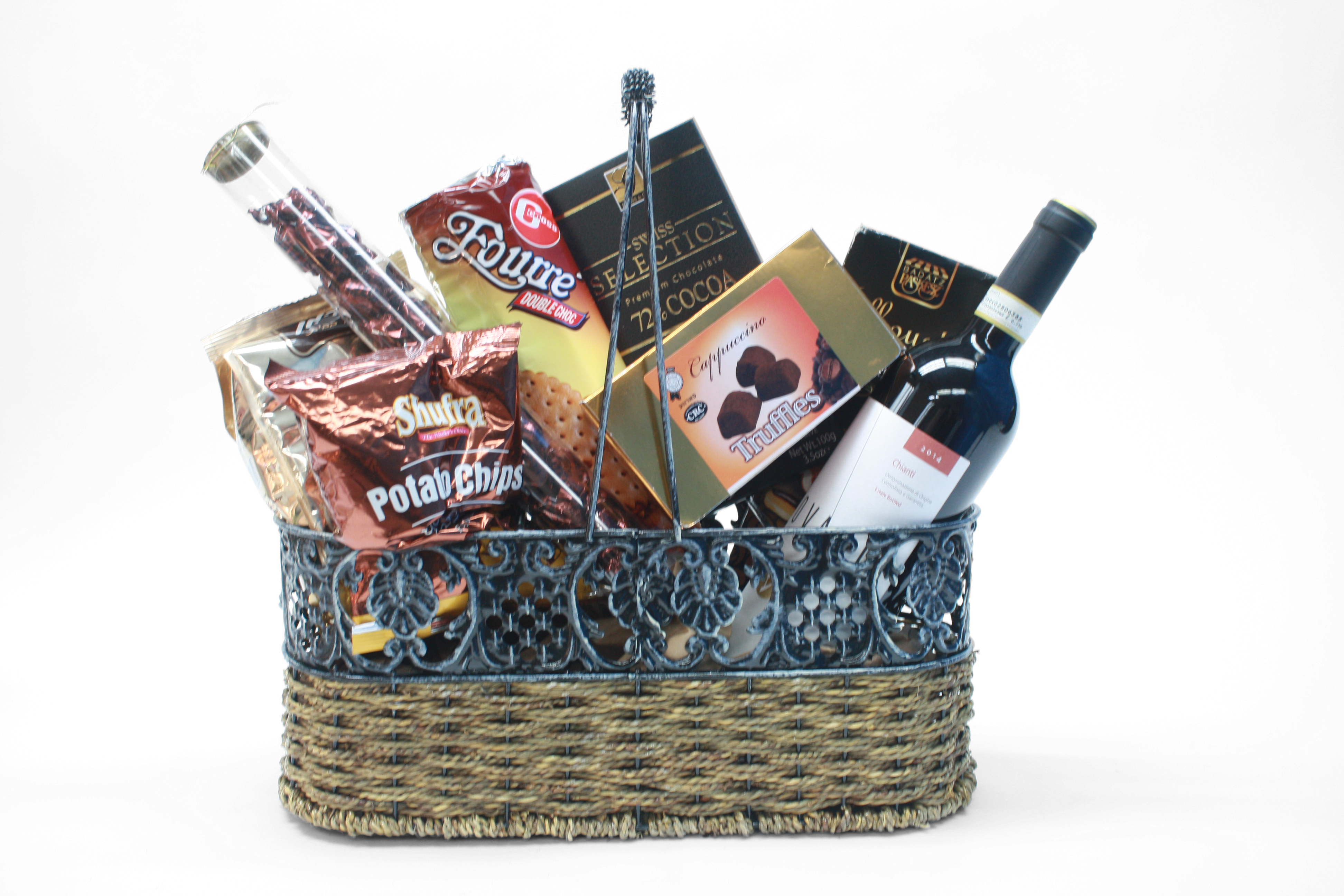 Z-3 3 Wine Bottle Holder - Mishloach Manot (3888x2592), Png Download