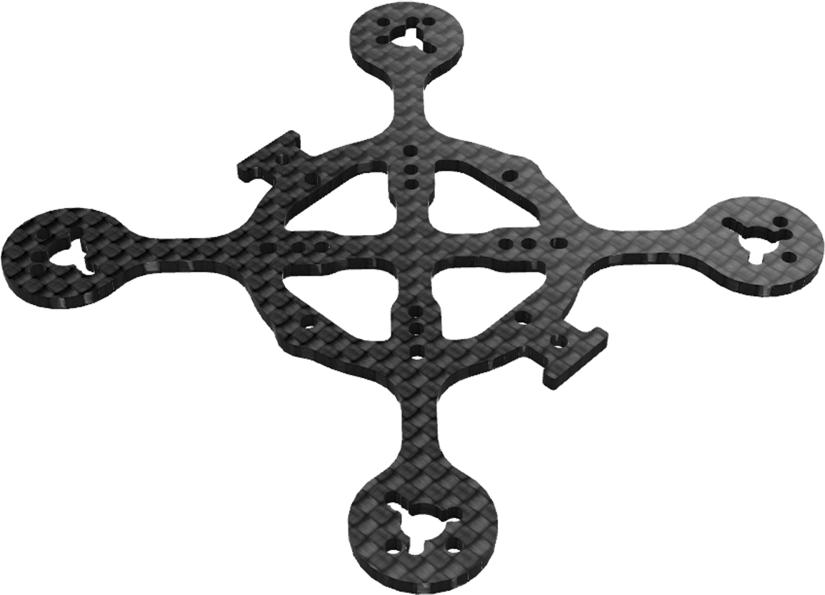 Simple X-85 Fpv Drone Frame - Cross (1280x1280), Png Download