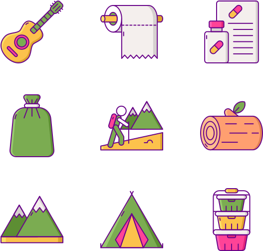 Camping (600x564), Png Download