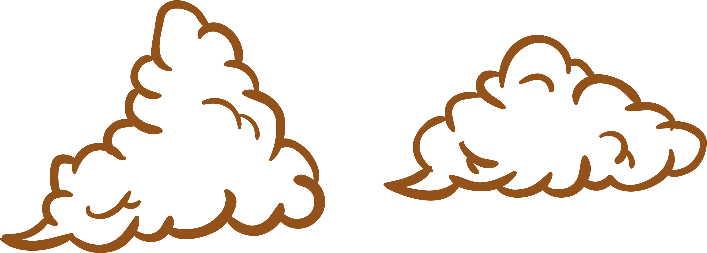 Mist Clipart Foggy Weather (2789x1001), Png Download