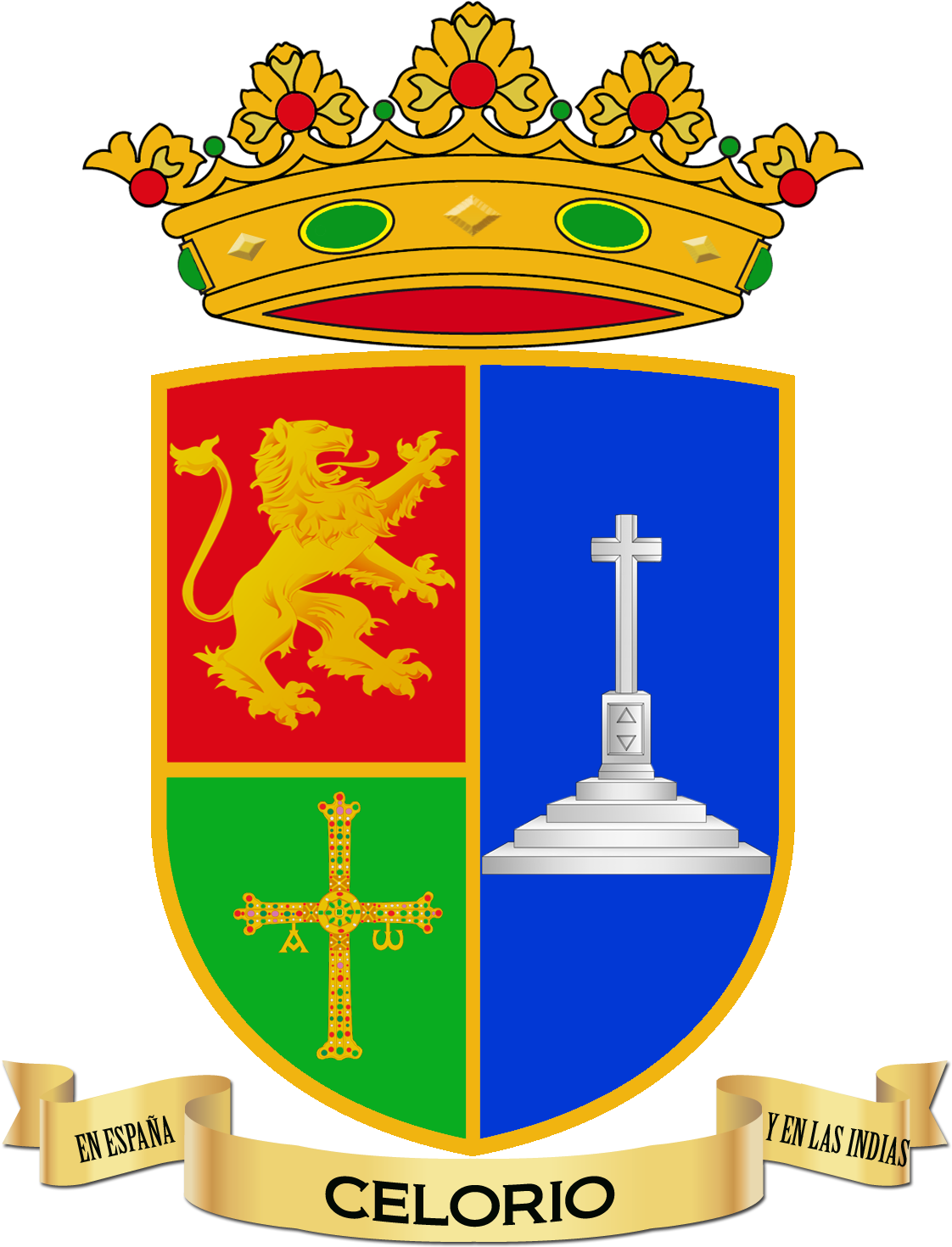 Escudo Tradicional De Celorio - Escudo De Celorio (1240x1518), Png Download