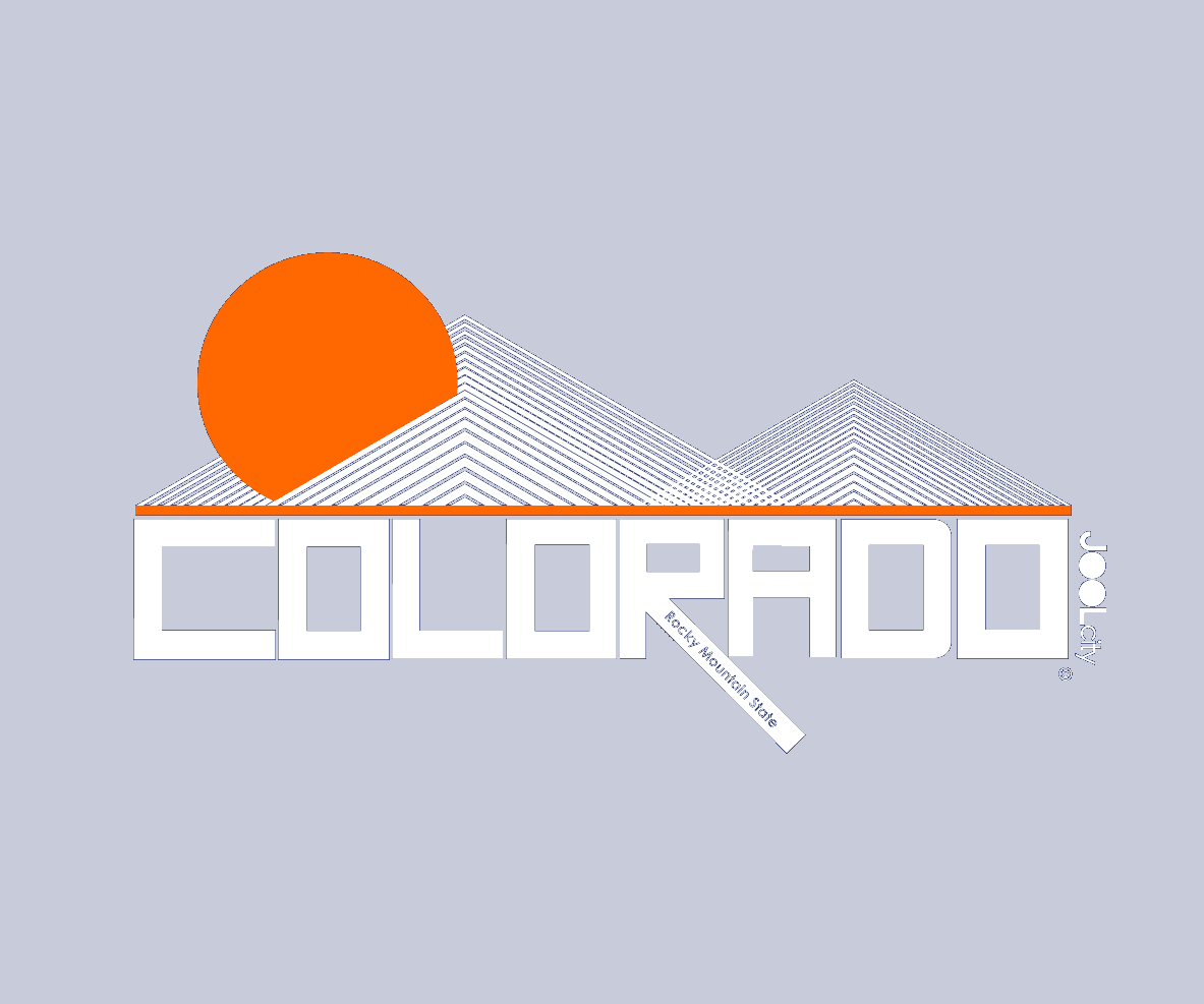 Colorado Mod Mountain Short Sleeve Men's T Shirt T - Graphic Design (1183x987), Png Download