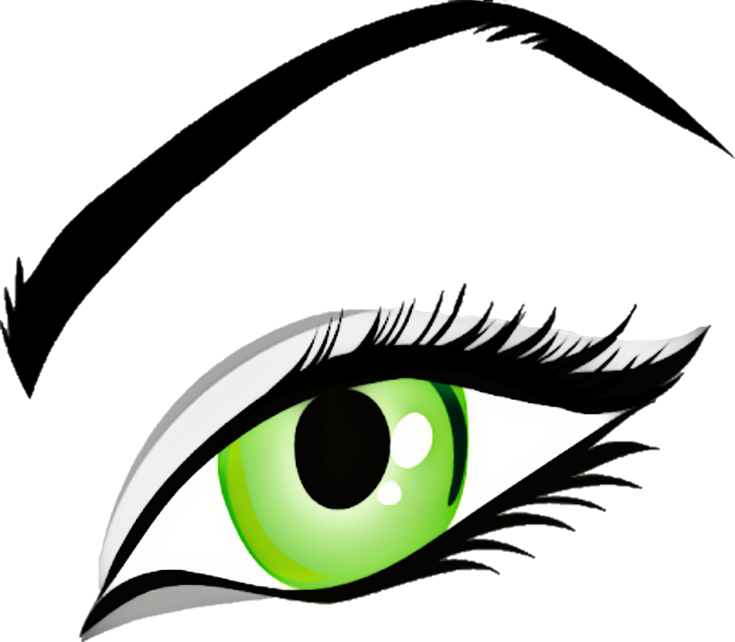 Eyebrow Clipart Colorful Eye (1069x935), Png Download