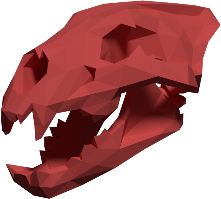 Lion Skull Papercraft Teaser By Gedelgo - Lion Skull Pdo (800x716), Png Download