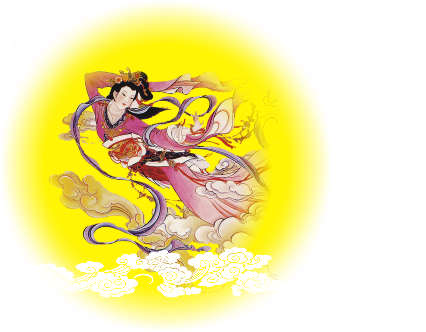 Https - 嫦娥 奔 月 图片 (1417x1105), Png Download