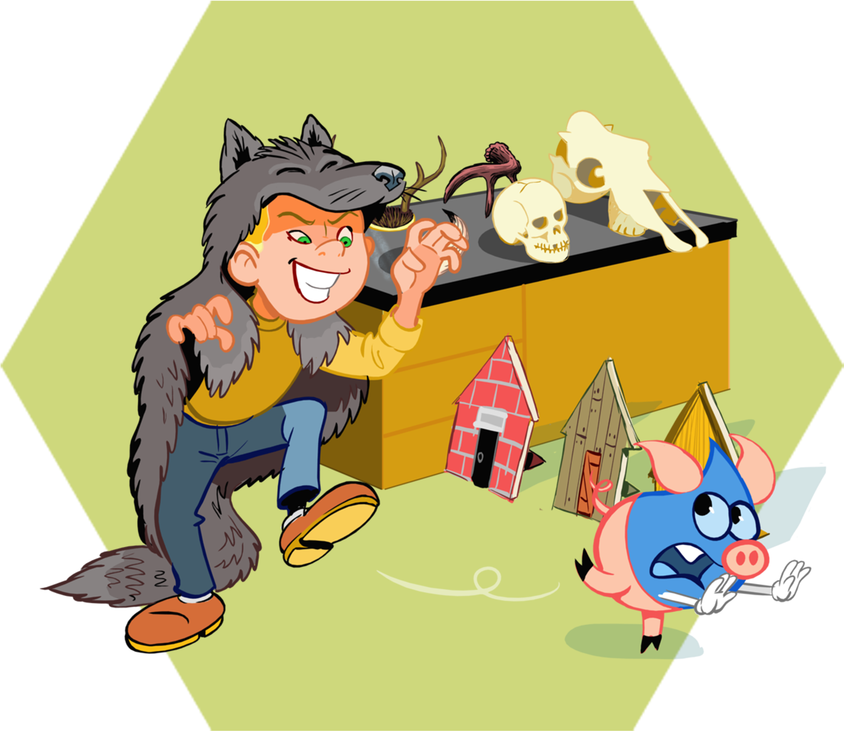 13 Monde Animal Projet - Cartoon (1800x1800), Png Download