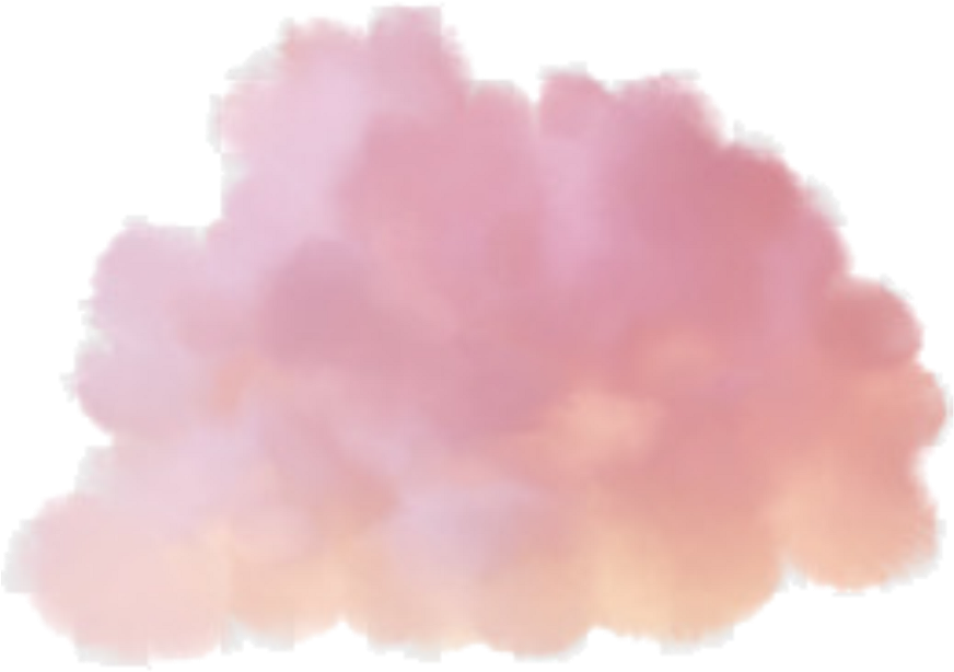 #pink #pastelpink #pinkcloud #tumblr #cloud #aesthetic - Watercolor Paint (1024x1024), Png Download