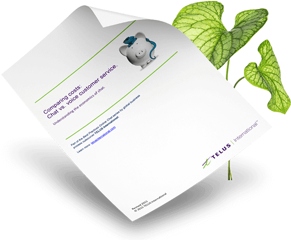 Chat Vs Voice Brochure (900x510), Png Download