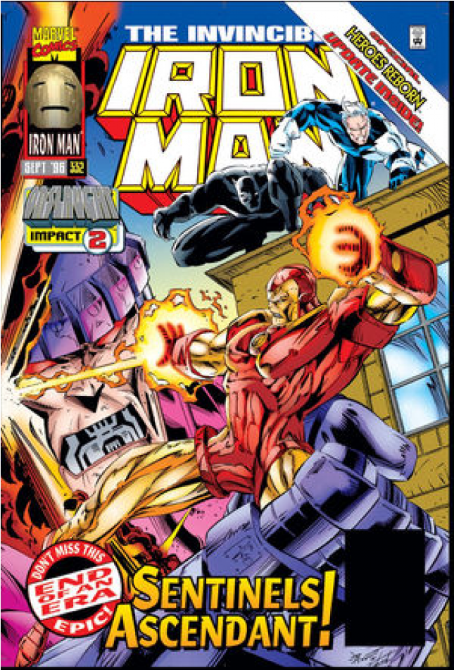 Купете Comics 1996-09 Iron Man - X Men Avengers Onslaught (950x950), Png Download