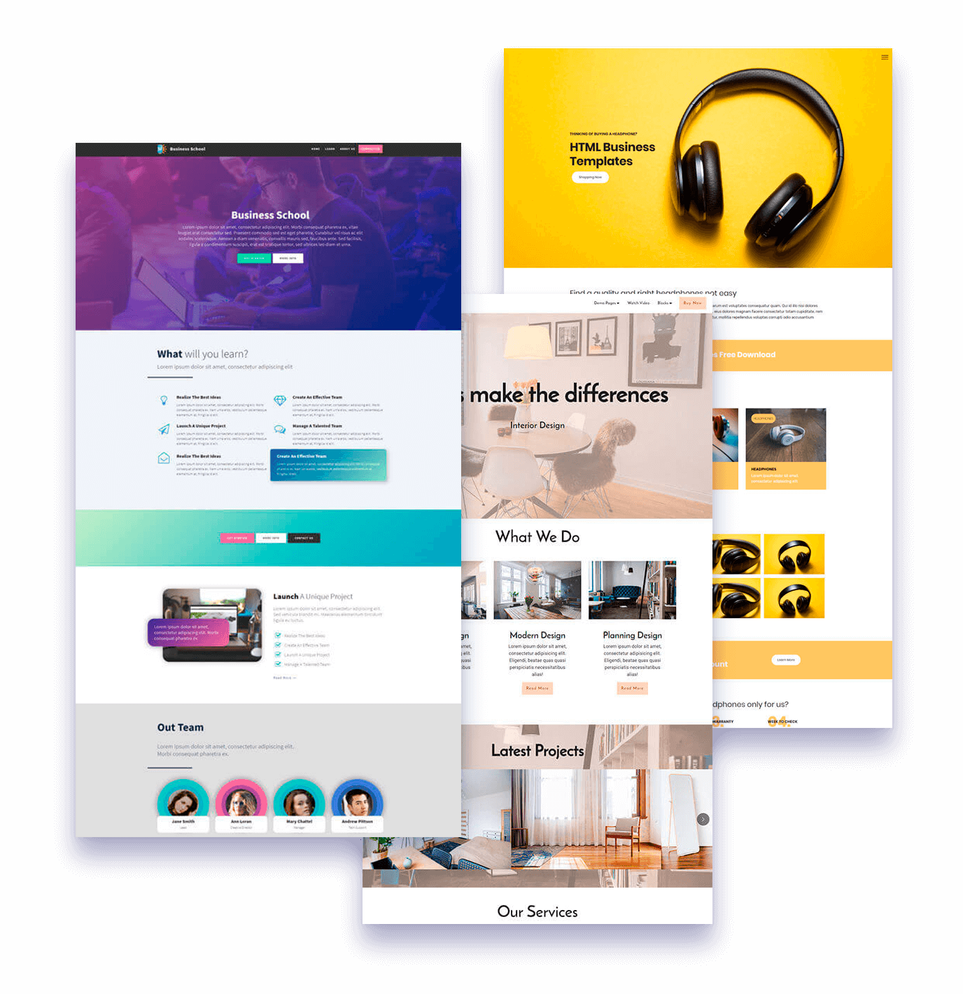 Mobirise Website Builder Templates - Bootstrap4 (1376x1420), Png Download