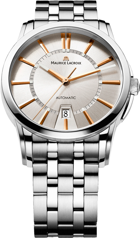 Maurice Lacroix Pontos Date Men's Silver Dial Watch - Maurice Lacroix Pt6158 Ss00233e (606x774), Png Download