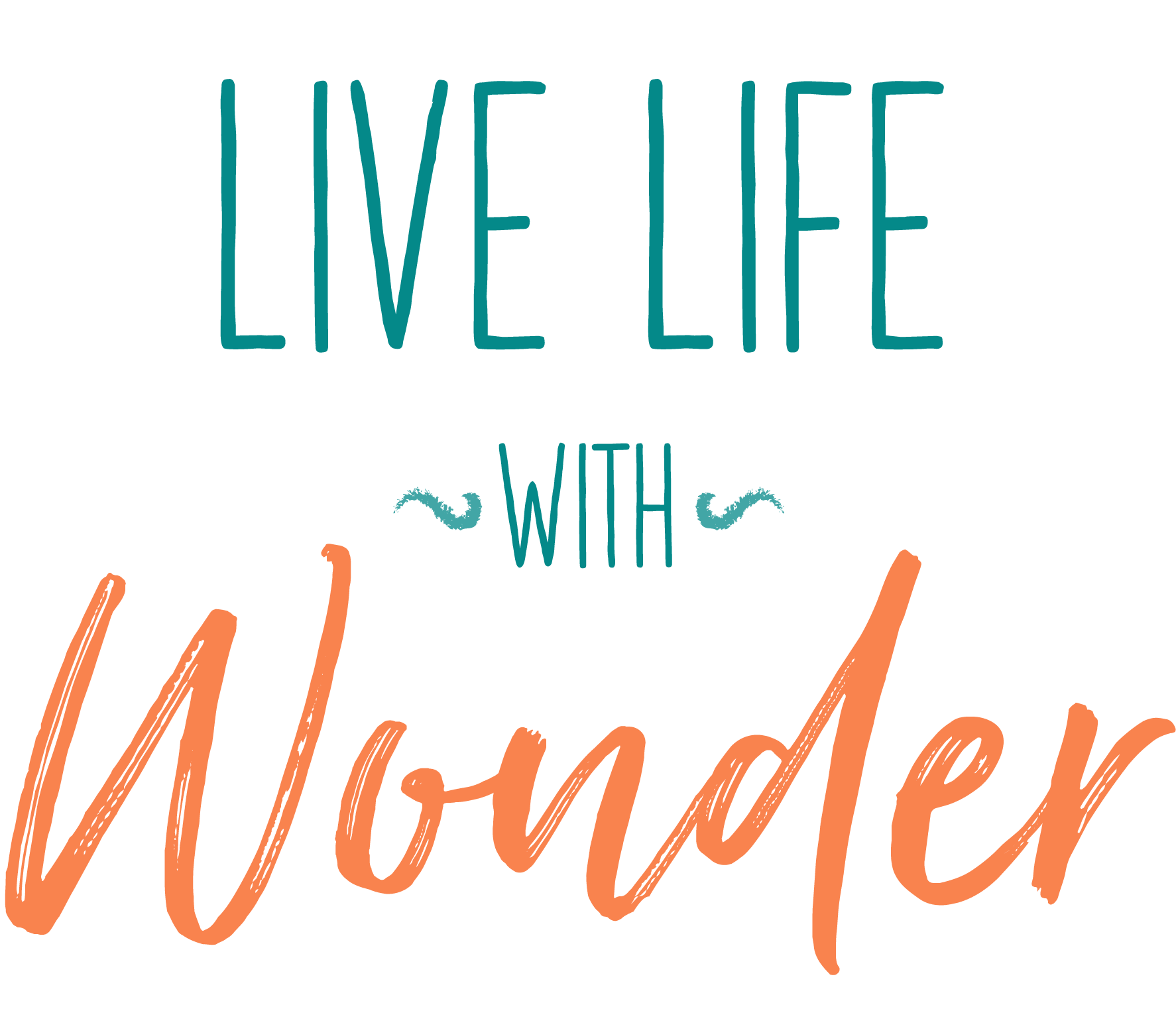 Live Life With Wonder - Calligraphy (1946x1934), Png Download