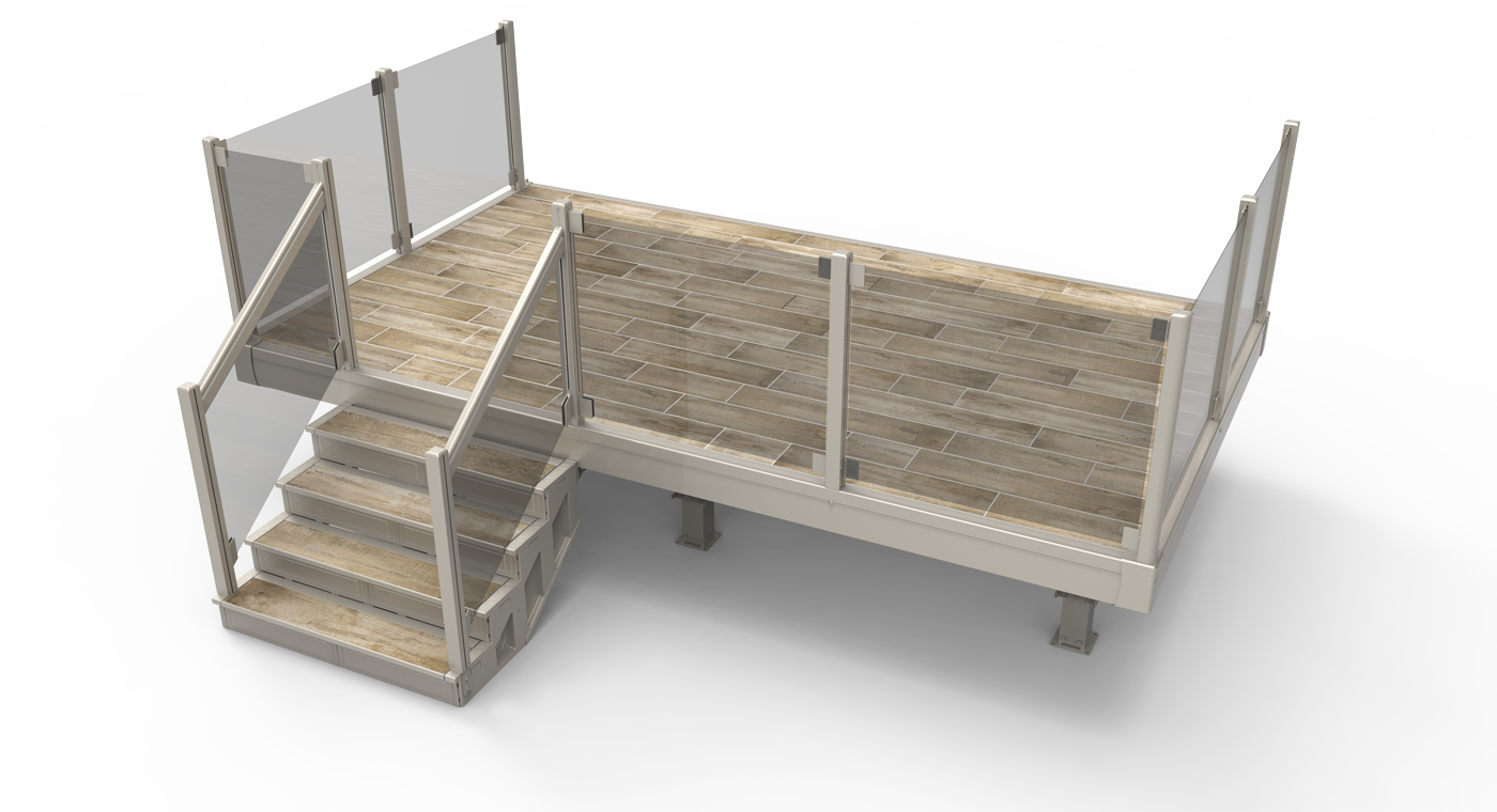 Clay Glass Railing Without Handrail And Charred Bark - Bed Frame (1400x760), Png Download