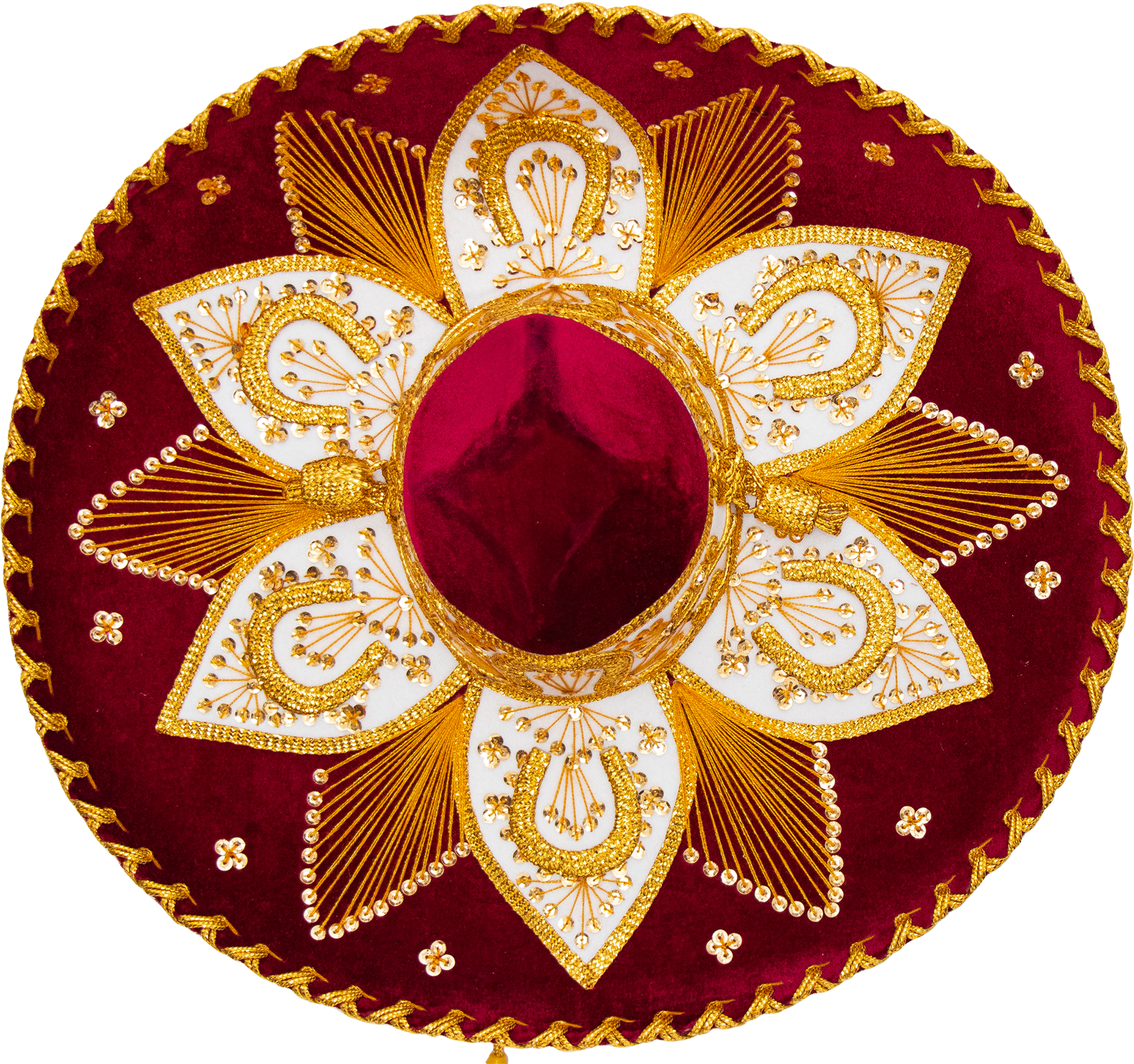 Genuine Sombrero Adult Mariachi Sombrero Charro Hat - Circle (2048x1922), Png Download