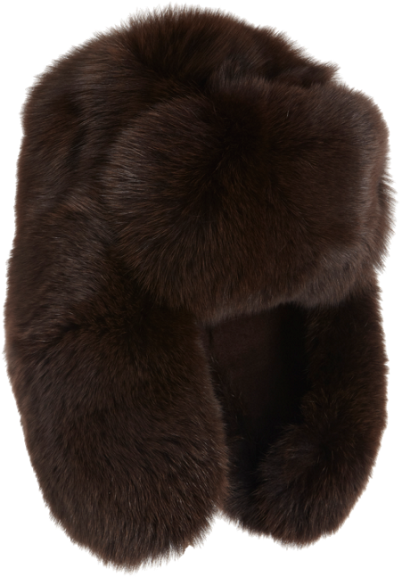Barneys New York Reversible Chapka Trapper Hat - Fur Clothing (450x750), Png Download