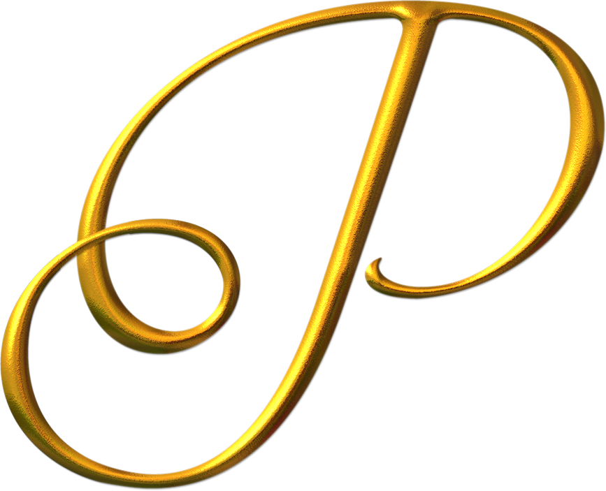 Download Letter P Png Photo Letra P En Dorado Png Image With No