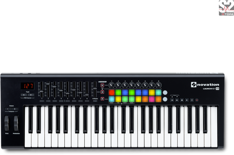 Launchkey 49 Mkii Novation 49 Keys Midi Keyboard - Novation Launchkey 49 Sustain (800x800), Png Download