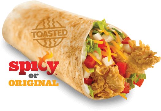 Two Of Our Juicy Chicken Tenders Cooked To Golden Perfection, - Mexicana Wrap Texas Chicken (960x649), Png Download