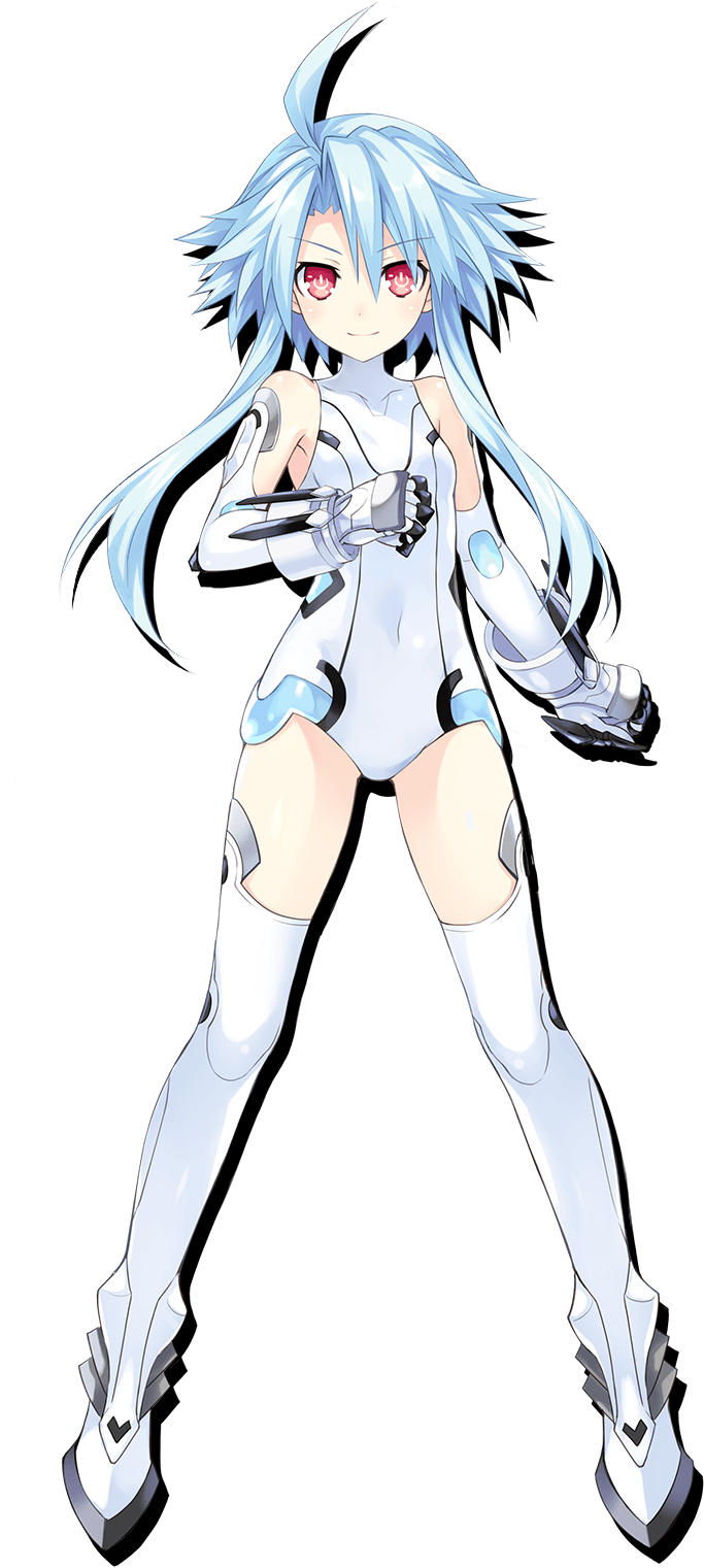 Hyperdimension / Megadimension Neptunia - White Heart Hyperdimension Neptunia (708x1527), Png Download