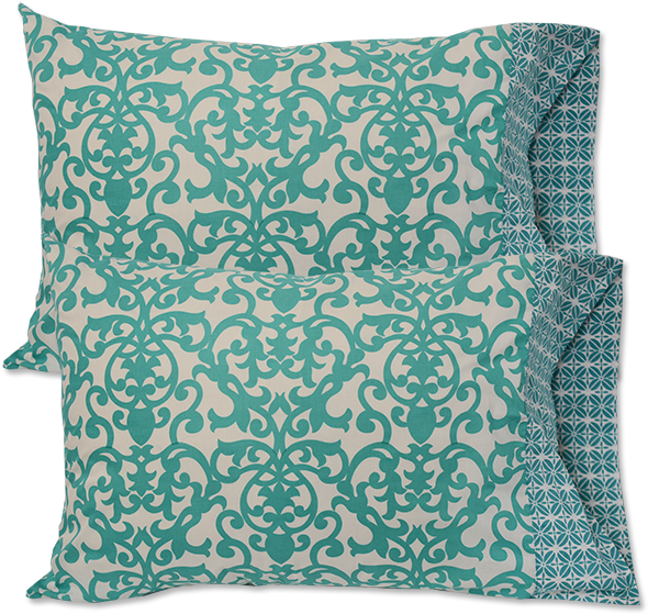 Turquoise Standard Pillow Cases - Cushion (600x600), Png Download