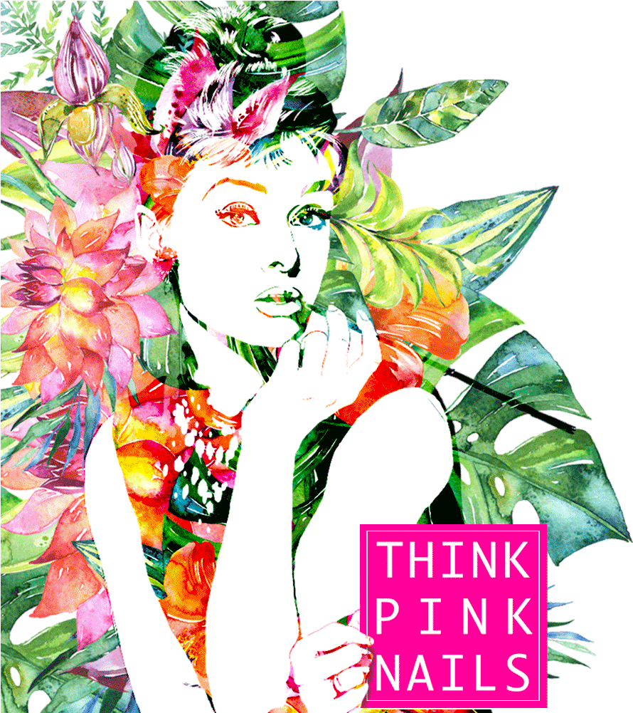 Think Pink Nails Is A New York City Style Nail Salon - Think Pink Nails Bali (1000x1000), Png Download