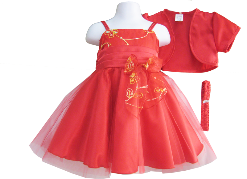 12653 Infant Tulle Dress W/bolero (800x600), Png Download
