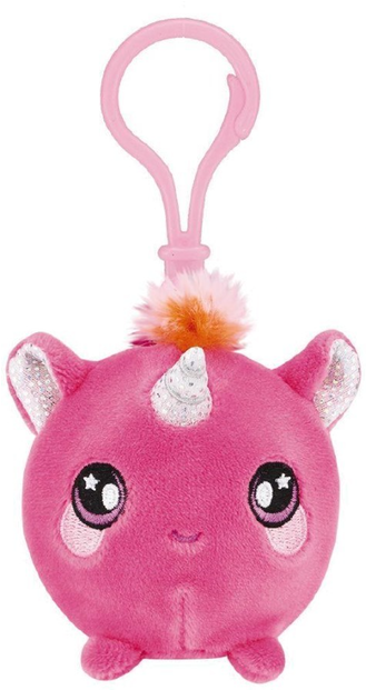 Squeezamals Series 2 Clip On Plush - Squeezamals Pink Unicorn (620x620), Png Download