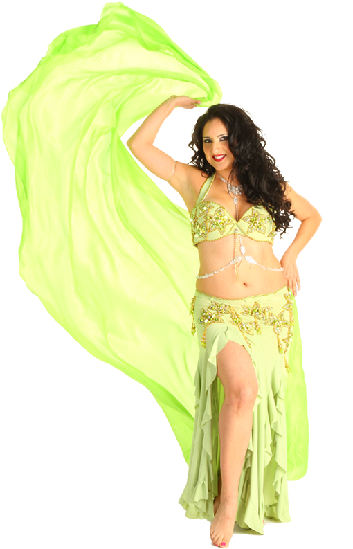 Bellydancer Andrea Lime - Belly Dance (555x800), Png Download