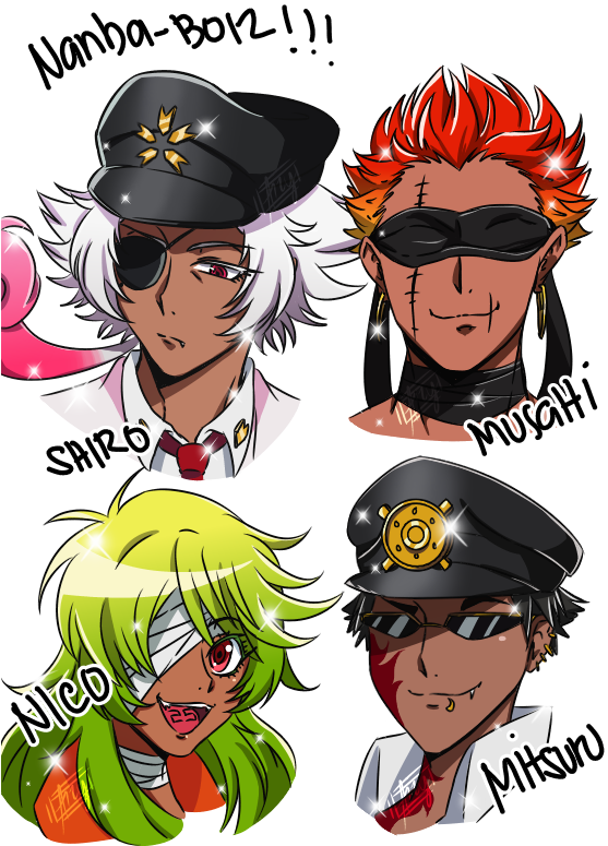 “i Draw Mah Nanba-boiz To Practice On ^^ ” - Kenshiro Nanbaka (571x781), Png Download