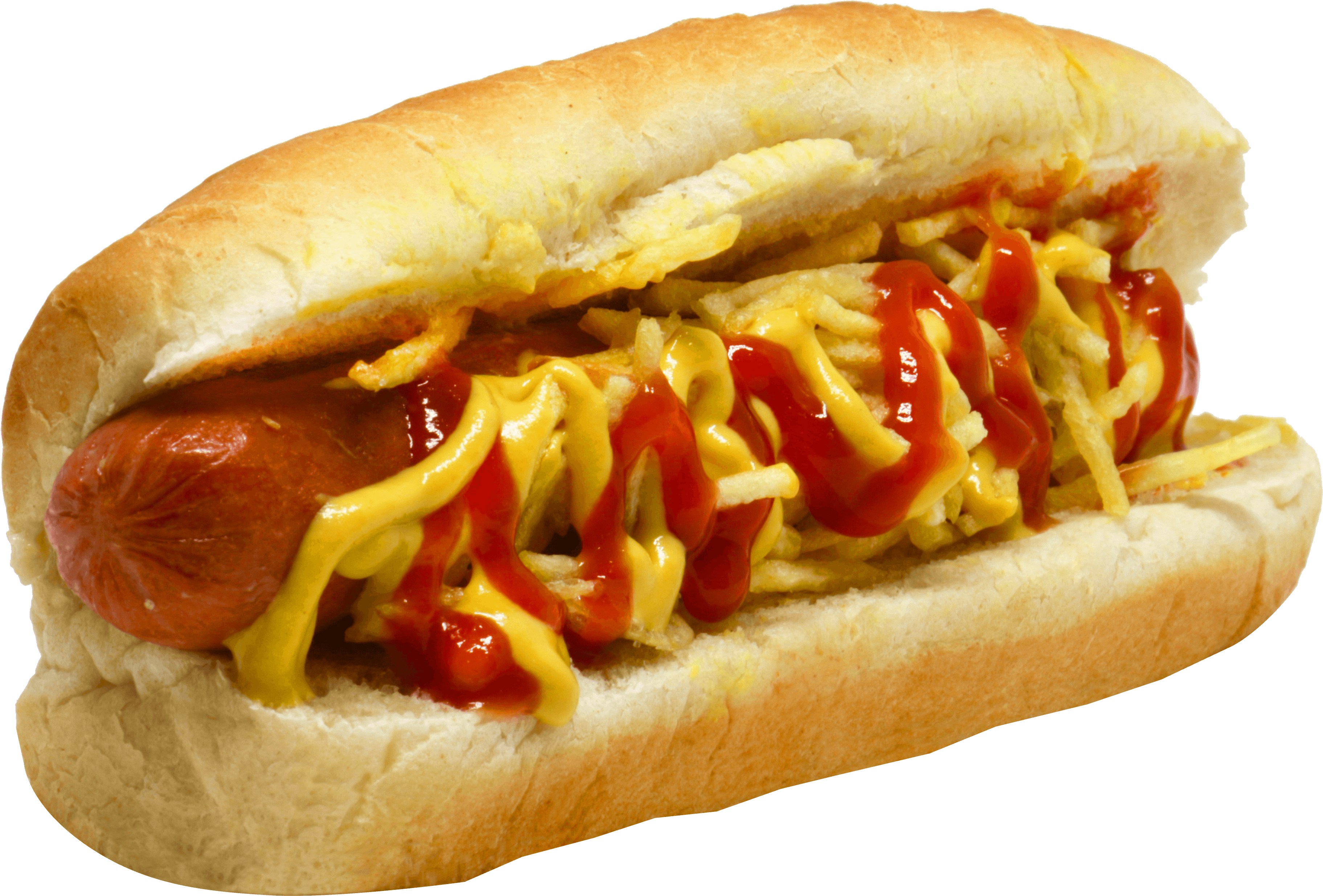 Cachorro Batatas Fritas Inclinado - Chili Dog (5184x3456), Png Download