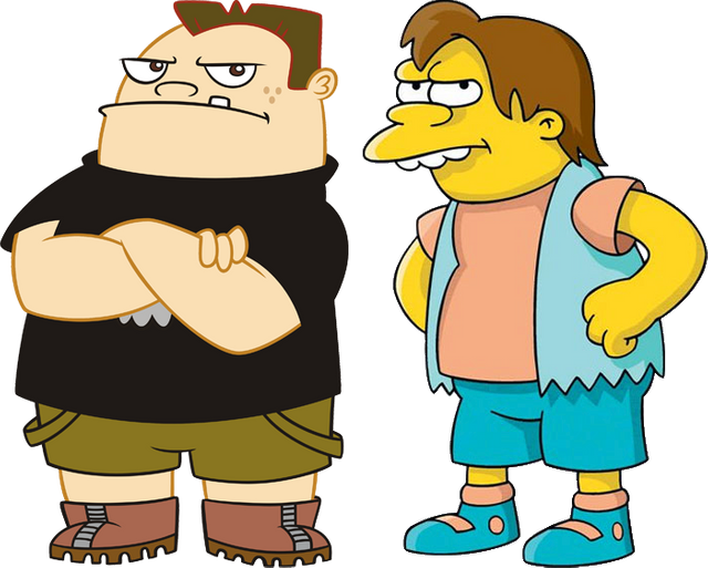 Phineas And Ferb Has Been Called A "family-friendly - Nelson Simpsons (640x513), Png Download