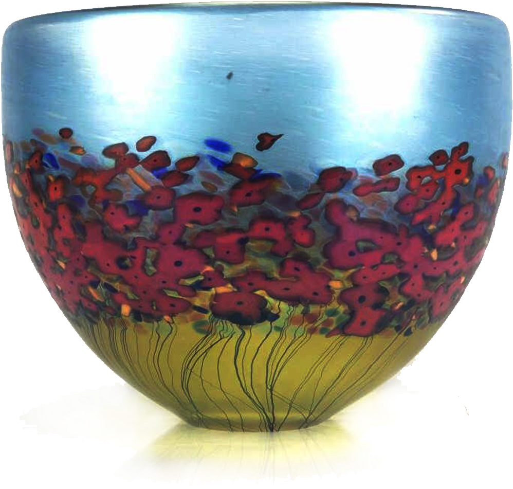 Hud Handblown Iridescent Art Glass Bowl (1200x1200), Png Download
