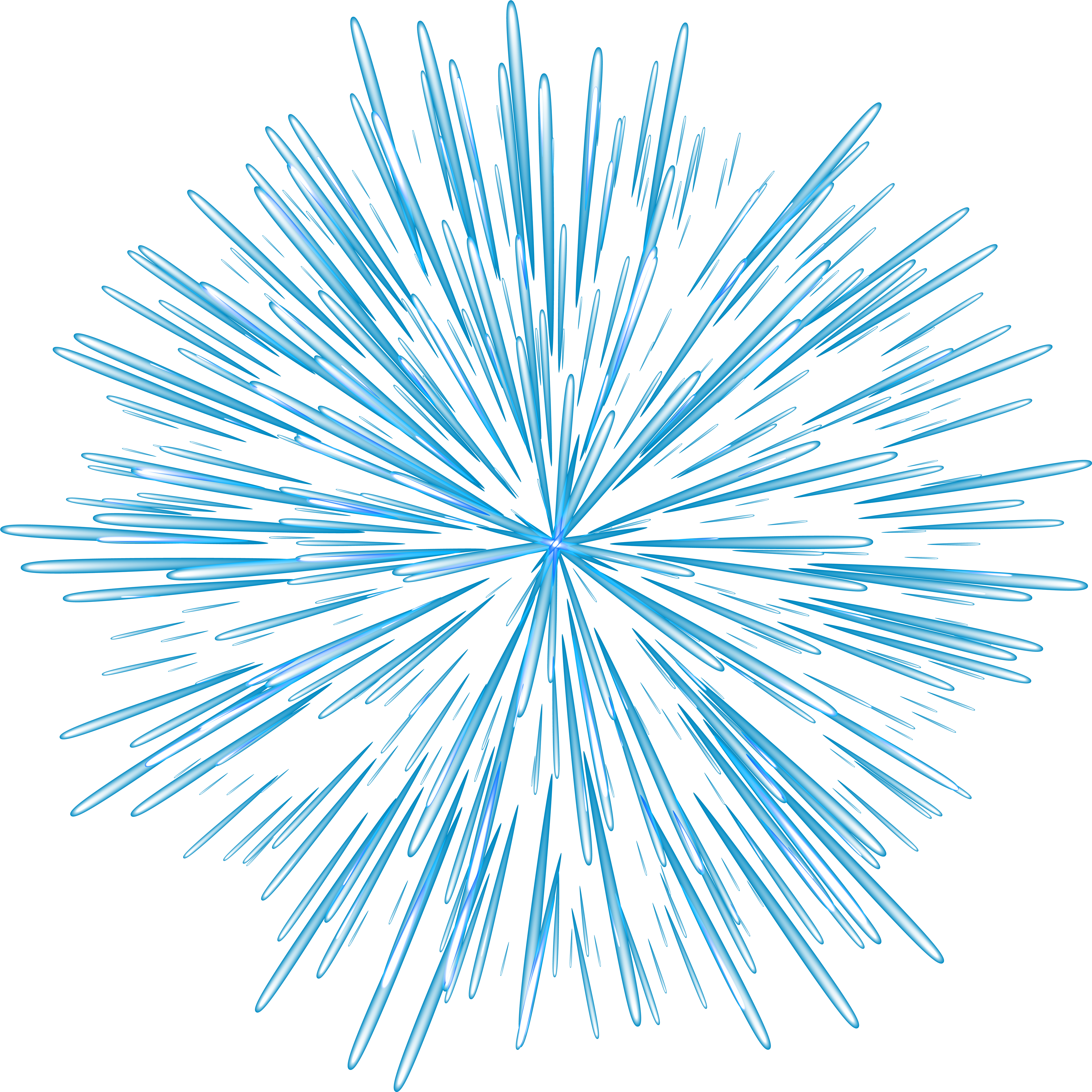Firework Blue Transparent Png Image - Concentración Desde Una Linea (5000x5000), Png Download