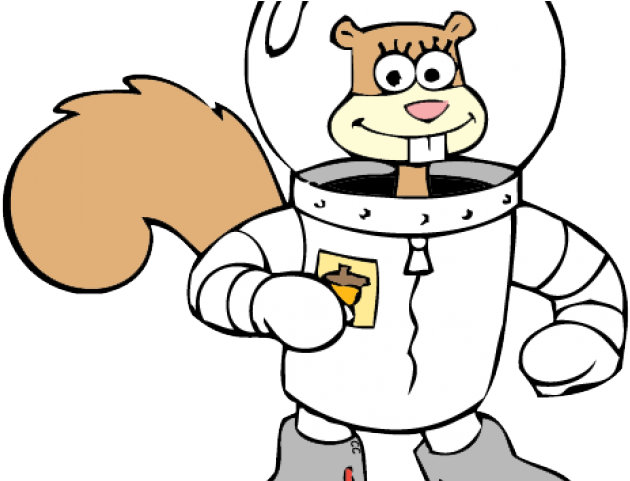 Character Clipart Spongebob - Sandy Cheeks Coloring Pages (640x480), Png Download