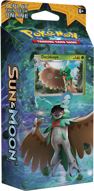 Sun & Moon - Pokemon Card Deck Decidueye (480x640), Png Download