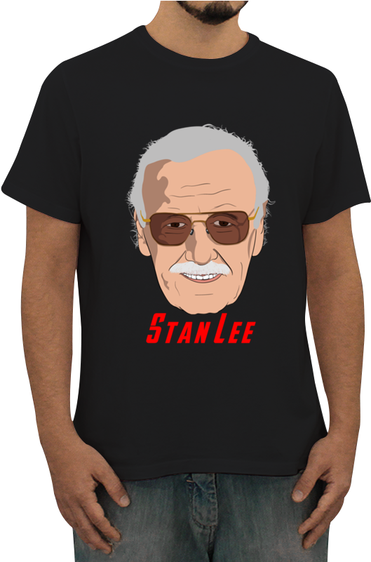 Camiseta Stan Lee De Cloudartna - Camiseta Sistemas De Informação (800x800), Png Download