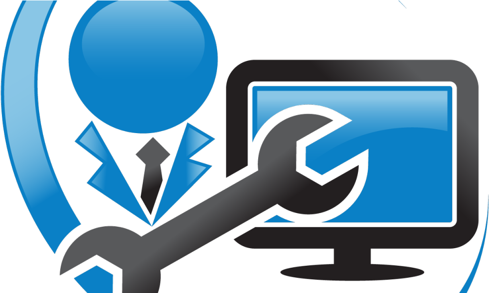 Computer Repair Shop Logo (1024x600), Png Download