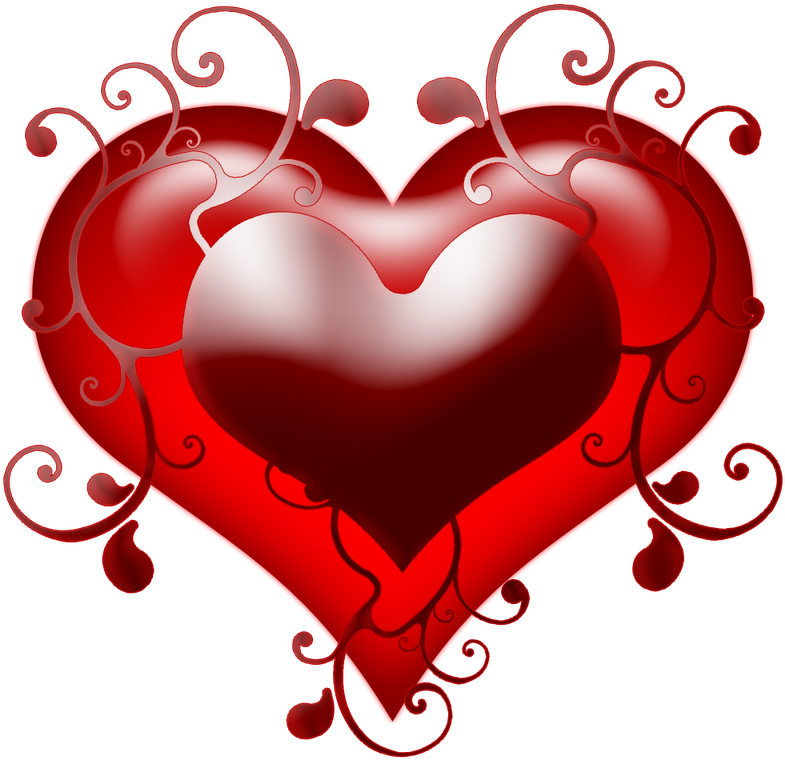 Love Tattoo Clipart Double Heart - Hareketli Kalp (800x800), Png Download